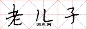 段相林老儿子行书怎么写