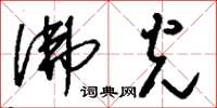 刘少英佛光草书怎么写