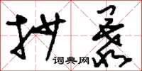 刘少英抄暴草书怎么写