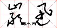 刘少英严迅草书怎么写