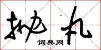 刘少英抛丸草书怎么写
