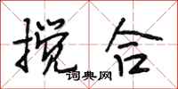 段相林搅合行书怎么写