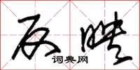 朱锡荣反映草书怎么写