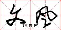 朱锡荣文风草书怎么写