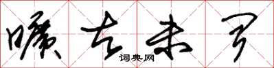 朱锡荣旷古未闻草书怎么写