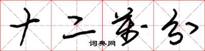 朱锡荣十二万分草书怎么写