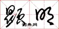 朱锡荣显明草书怎么写