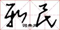 刘少英新民草书怎么写