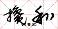 朱锡荣搀和草书怎么写