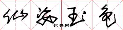 朱锡荣仙姿玉色草书怎么写