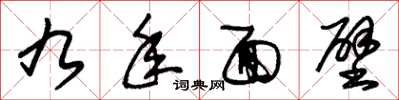 朱锡荣九年面壁草书怎么写