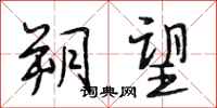 段相林朔望行书怎么写