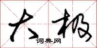 朱锡荣大极草书怎么写