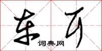 朱锡荣车耳草书怎么写