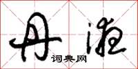 朱锡荣丹液草书怎么写