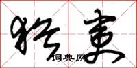 朱锡荣犹夷草书怎么写