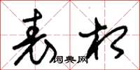 朱锡荣表相草书怎么写