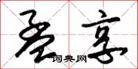 朱锡荣孟享草书怎么写