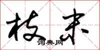 朱锡荣枝末草书怎么写