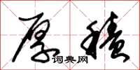 朱锡荣厚积草书怎么写
