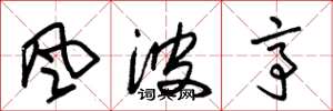 朱锡荣风波亭草书怎么写