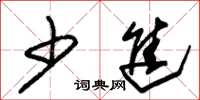 朱锡荣少进草书怎么写