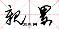 朱锡荣亲累草书怎么写