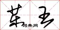 朱锡荣药王草书怎么写