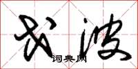 朱锡荣戈波草书怎么写