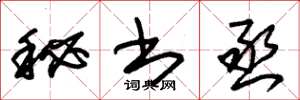 朱锡荣秘书丞草书怎么写