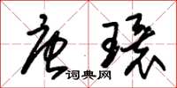 朱锡荣唐环草书怎么写