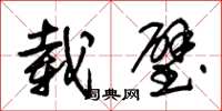 朱锡荣载璧草书怎么写