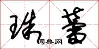 朱锡荣珠蕾草书怎么写