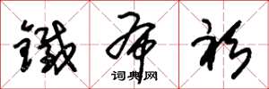 朱锡荣铁布衫草书怎么写