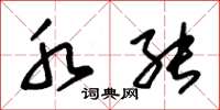 朱锡荣水能草书怎么写