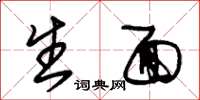 朱锡荣生面草书怎么写
