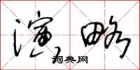 王冬龄演略草书怎么写