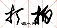 朱锡荣打拍草书怎么写