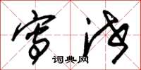 朱锡荣写泄草书怎么写