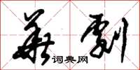 朱锡荣华剧草书怎么写