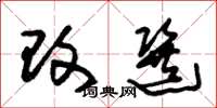 朱锡荣改选草书怎么写
