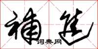 朱锡荣补进草书怎么写