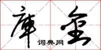 朱锡荣库金草书怎么写