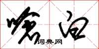 朱锡荣呛白草书怎么写