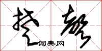 朱锡荣楚声草书怎么写