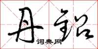 曾庆福丹铅草书怎么写