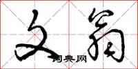 曾庆福文翁草书怎么写