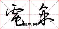 曾庆福电采草书怎么写