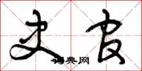 曾庆福史官草书怎么写