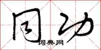 曾庆福同功草书怎么写